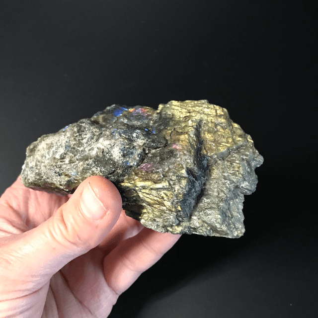 LABRADORITE BLEUE- Brut semi-polie [MADAGASCAR]