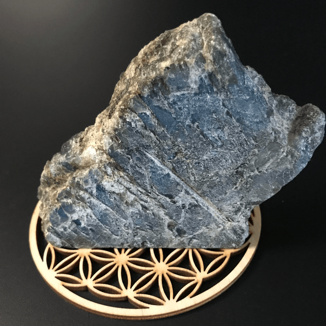 LABRADORITE BLEUE- Brut semi-polie [MADAGASCAR]