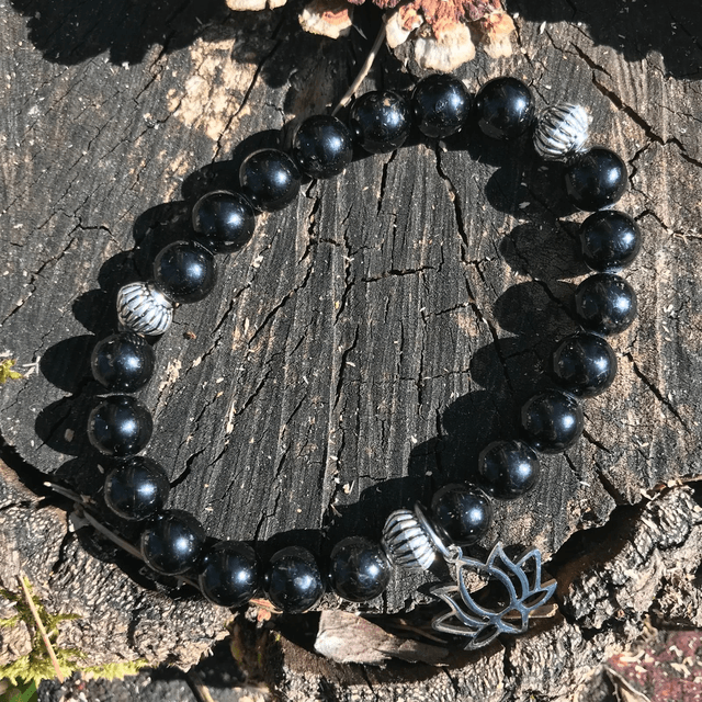 BRACELET MALA en Tourmaline Noire du Brésil MM