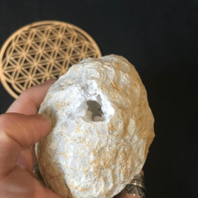 QUARTZ/CRISTAL DE ROCHE - Géode (le duo) GM du Maroc