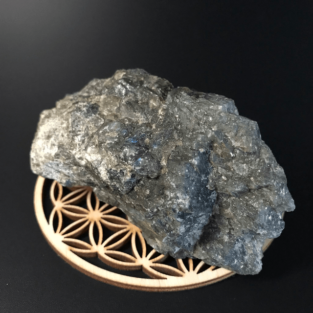 LABRADORITE BLEUE- Brut semi-polie [MADAGASCAR]
