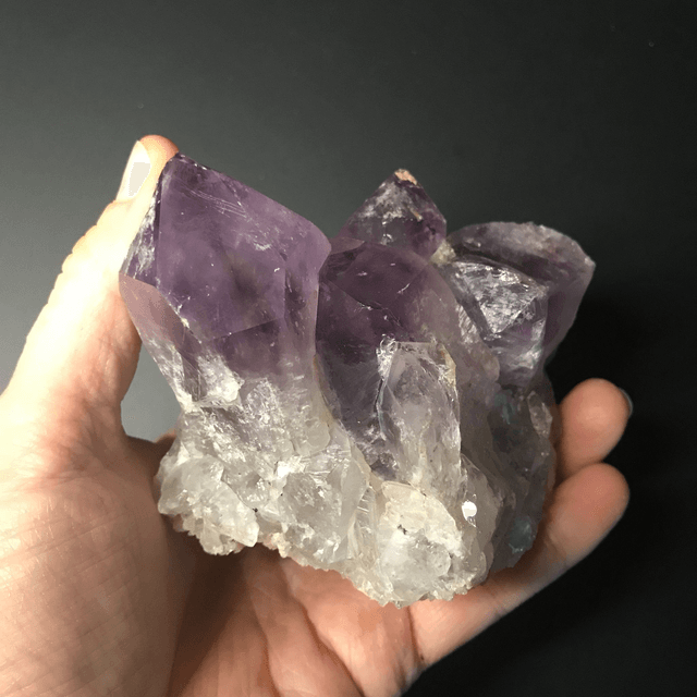 AMETHYSTE JACARANDA - CLUSTER [ ZAMBIE / Afrique Australe]