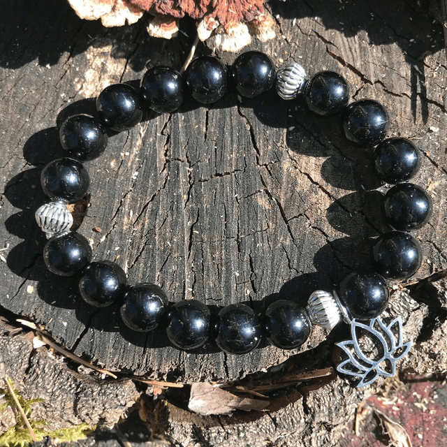 BRACELET MALA en Tourmaline Noire du Brésil PM