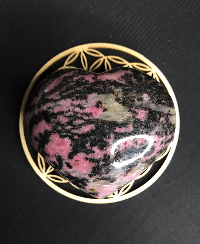 RHODONITE - Galet Cœur [Madagascar]