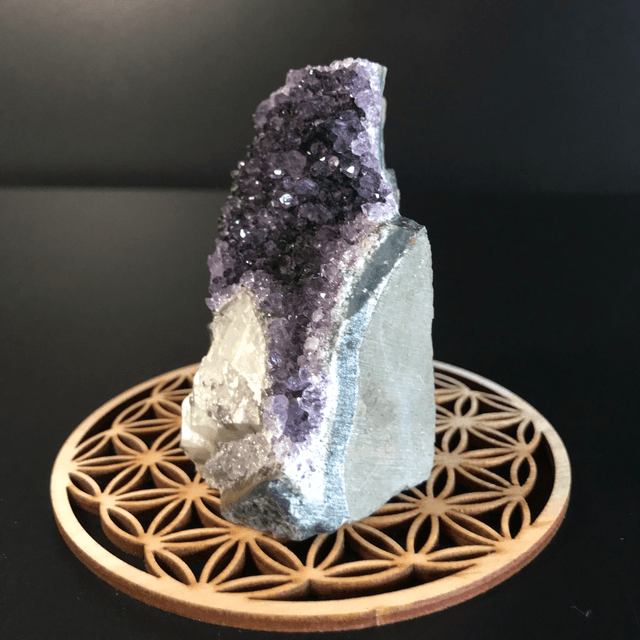 AMETHYSTE avec CALCITE - DRUSE [Uruguay/Amérique du Sud]