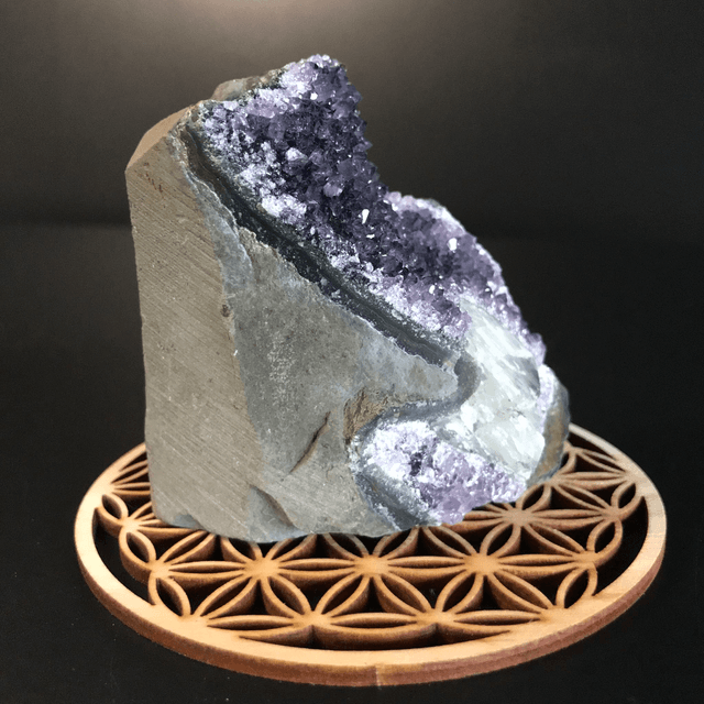 AMETHYSTE avec CALCITE - DRUSE [Uruguay/Amérique du Sud]