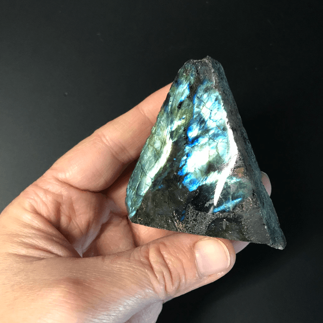 LABRADORITE BLEUE- Brut semi-polie [MADAGASCAR]