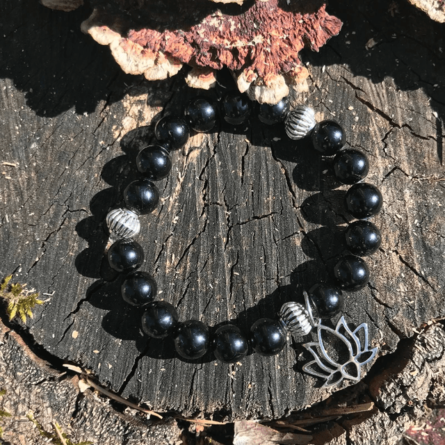 BRACELET MALA en Tourmaline Noire du Brésil GM
